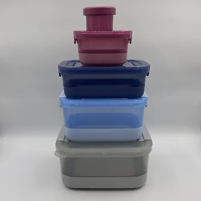 Ello Plastic Mixed Meal Prep 10Pc 5 Pack Set - BPA Free Plastic Food Containers • $18