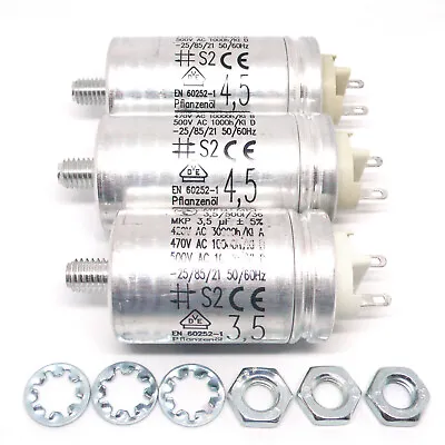 Hydra Motor Capacitors Set Revox B77 PR99 A77 (1x 3.5μF + 2x 4.5μF) Capacitors • $19.13