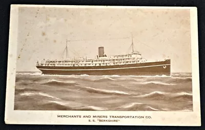 S.S. Berkshire Merchants Transportion Co. Postcard PC 1940s East Coast Service • $5.50