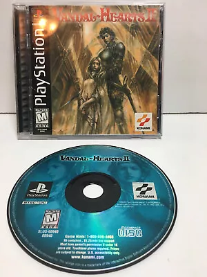 Vandal Hearts II - PS1 (Sony Playstation 1)  Manual/Disk No Registration Card • $104.95