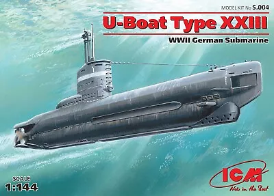 ICM S004 - 1/144 U-Boat Type XXIII Submarine Model Kit • £12.75