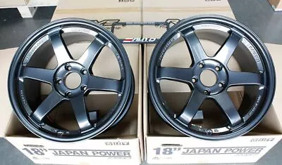 Rays TE37SL Diamond Black Wheel Rim 18  18x9.5 +22 5x114 For RX7 RX-7 RX8 RX-8 • $5338.73