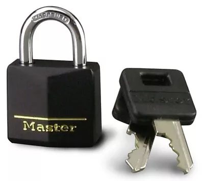 Master Lock 131T Hardened Steel Covered Solid Body Padlock 1-3/16 In. • $5.50