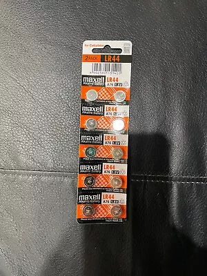 10 X Maxell LR44 Batteries (A76) • £2.90