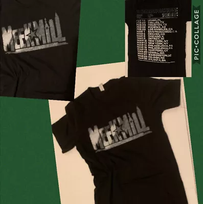 MEEK MILL 2019 Motivation Tour Music Rap Hip-hop Tshirt Sz S Black Short Sleeve • $17.75