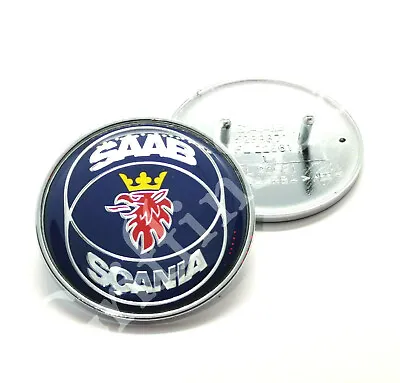 Saab 93 9-3 9400 98-03MY Saab Scania Front Bonnet Hood Blue Badge Emblem 4522884 • £9.45