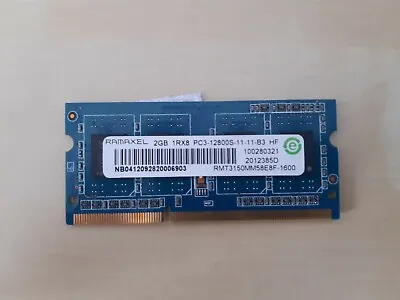 Ramaxel 2GB 1Rx8 PC3-12800S LAPTOP MEMORY RAM - RMT3150MM58E8F-1600 - HP • £3