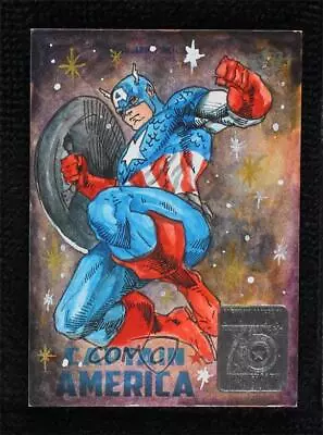 2016 Marvel Captain America 75th Anniversary 1/1 Abdul Ghofur Auto Sketch P1l • $120