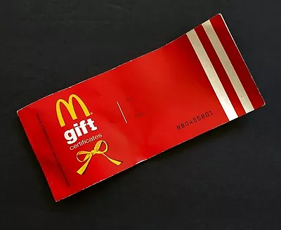 Vintage 2006 Book Of 5 - $1.00 McDonald’s Gift Certificates • $14.99