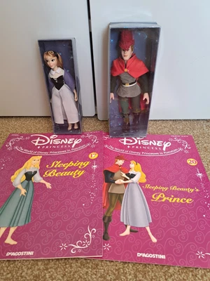 £5 • Buy DISNEY Sleeping Beauty & Prince PORCELAIN DEAGOSTINI 2004 BOXED DOLLS  MAGAZINE 
