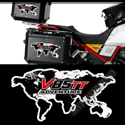 Fit For Moto Guzzi V85TT Luggage Protector Stickers Trunk Travel Cases Decals • $28.80