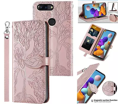 Oneplus 5T Embossed Pu Leather Wallet Case Tree • $7.50