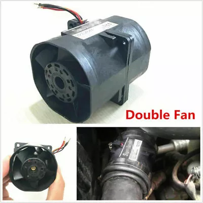 Car Auto Electric Turbine Turbo Double Fan Super Charger Boost Intake Fans 3.2A • $44.62