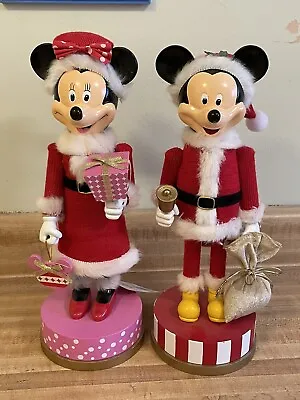 Christmas Disney Santa Ruz Decoration Nutcracker Mickey & Minnie • $40