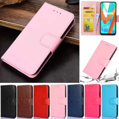 $14.01 • Buy For Oppo A52 A94 A54 A16 Oppo Realme GT Glossy Wallet Leather Flip Cover Case