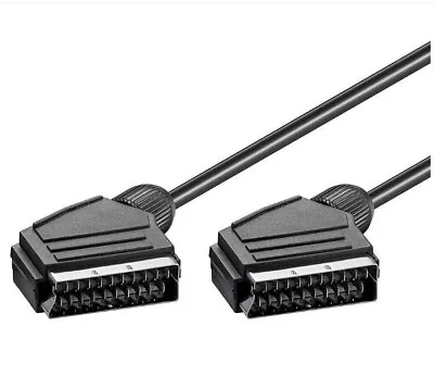 Premium SCART Male To Male AV Cable With Nickel-Plated Connectors - 4FT • $5.50