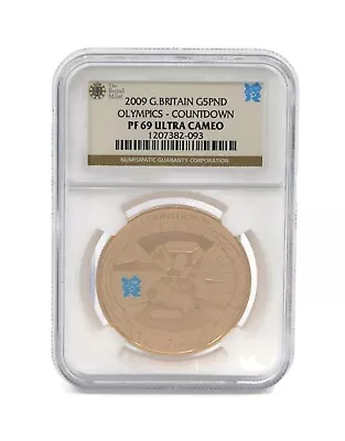 2009 Great Britain 5 Pounds Olympics Countdown NGC PF69 Ultra Cameo • $3200