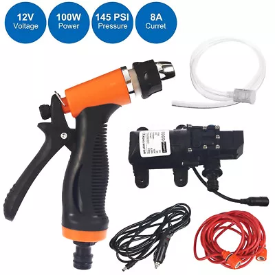 145 PSI Washdown Deck Pump Kit 12V 8L/Min 100W Wash Pump For Boat Marine Car • $27.71