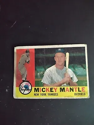 $69.99 • Buy 1960 Topps Mickey Mantle #350 New York Yankees  - HOF - Rough