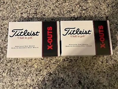 Titleist X-Outs Two Dozen 24 Surlyn Covered #1 Golf Balls • $37.98