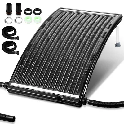 Solar Pool Heater Inground Pool Warmer Above Ground Pool Heater With 2 Adapters • $180.99