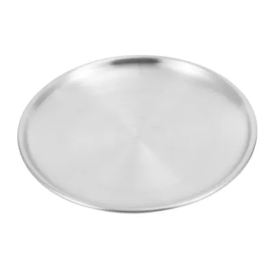  Metal Dinner Plates Snack Containers For Toddlers Stainless Steel Tray • £8.68
