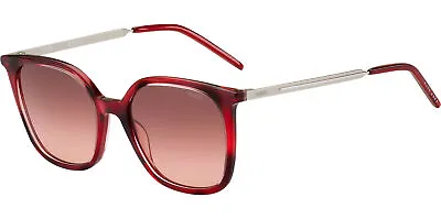 $34.99 • Buy HUGO By Hugo Boss Women's Red Horn Squared Cat Eye Sunglasses - HG1105S 0573 3X