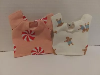 8  Doll Clothes Handmade To Fit American Girl 8  Baby Doll-2 Holiday Tops -C74 • $3.59