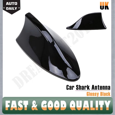 £7.69 • Buy Black Car Shark Fin Roof Antenna FM/AM Signal Aerial Universal For BMW VW Audi