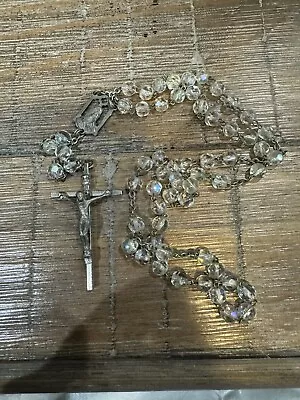 Vintage Glass Rosary Beads • $14