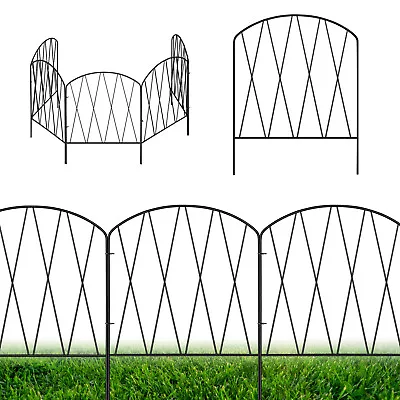 24 Pack Decorative Garden Fence Rustproof No Dig Panels Animal Barrier For Yard • $32.99