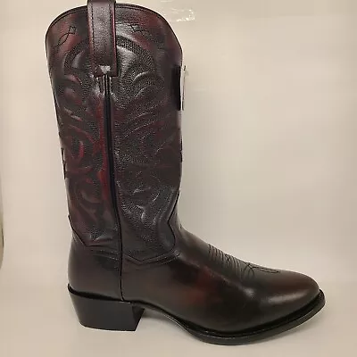 Dan Post Men's Sz 10.5 EW Milwaukee Leather Boot Blk Cherry Mignon Corona DP2112 • $210