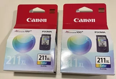 (2-Pack) Canon 211XL COLOR INK CARTRIDGE - High-Yield (CL-211XL) - NEW & SEALED! • $39.99