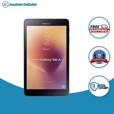 Samsung Galaxy Tab A 8.0 WiFi + Cellular 4G 16GB Black Excellent Condition • $179