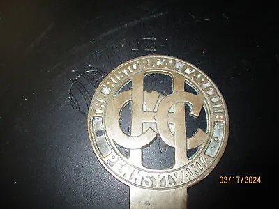 Historical Car Club Of Pennsylvania (HCC Of PA) Brass Badge • $20