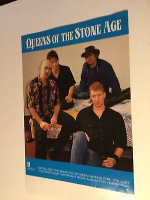 Queens Of The Stone Age “self-titled” 2000 Poster Promo 18” X 12” • $15.99