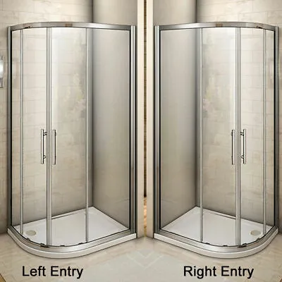 Offset Quadrant Shower Enclosure Corner Cubicle Door And Tray-800/900/1000/1200 • £132