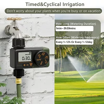 Automatic Irrigation Water Sprinkler Timer Drip Irrigation Garden Water Timers • $29.99