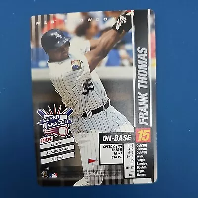 2002 Mlb Showdown Frank Thomas Super Season Card 117 Nm+ White Sox • $8.99