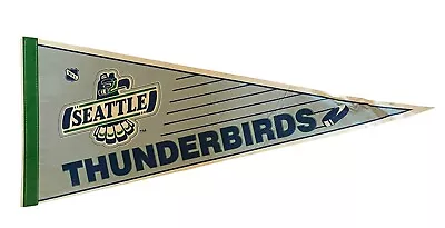 Vintage 80s Seattle Thunderbirds Jr Hockey 30  Pennant Flag Rare • $15.99