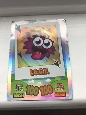 Moshi Monsters Mash Up! **RAINBOW** Foil - IGGY Ultra Rare! Moshlings 100 Card • £25