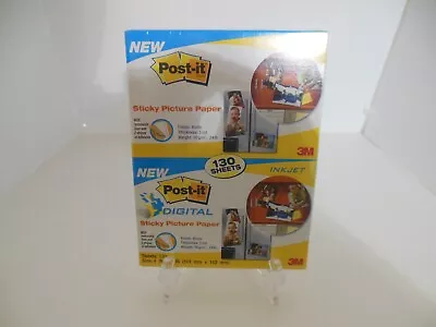 3M Post-It Digital Sticky Picture Paper 4x6 Inkjet 130 Sheets Sealed Brand New • $6