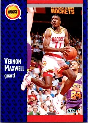 1991-92 Fleer #76 Vernon Maxwell *Near Mint Or Better* • $1