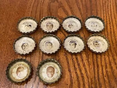 Vintage 1960s Coke Coca Cola NFL FOOTBALL ALL-STARS Player Bottle Caps Lot Of 10 • $16.99