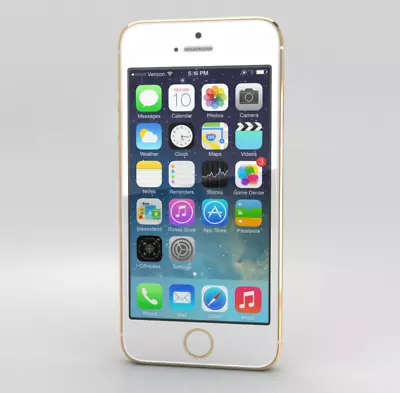 Apple IPhone 5S 16GB Gold Vodafone . Cracked Home Button But Working • £14.99