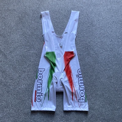 £13.99 • Buy Italy Flag Cycling Bib Shorts Vest White Size XL Mens Lycra    H