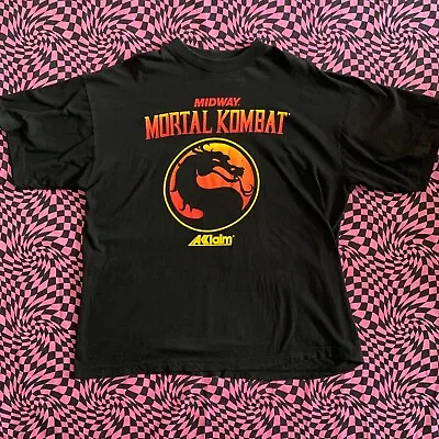 Vintage Mortal Kombat Shirt Midway Acclaim 90s Sz XL • $100