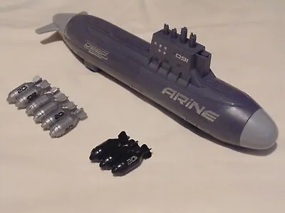 Naval Force Arine Submarine Playset – Toy & Torpedo Launching – Used Excellent • £5.99