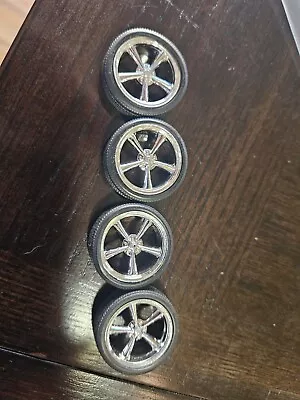 Custom Car Wheel & Tire Set (Low Profile) Model Parts 1/18 (#1002 • $5