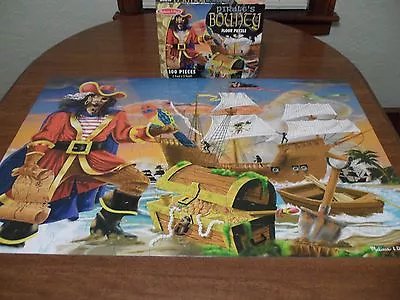 Melissa & Doug Pirate's Bounty Floor Puzzle 2' X 3' Complete 100pc Puzzle Clean • $8.50